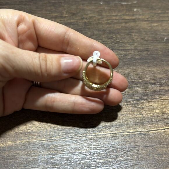 14K Gold Plated Elegant Stacked Layered With Zirconia Ring - Picture 8 of 10